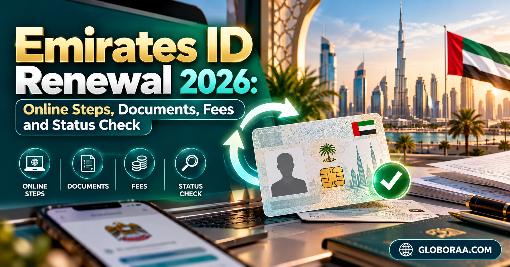 Emirates ID Renewal 2026: Online Steps, Documents, Fees and Status Check